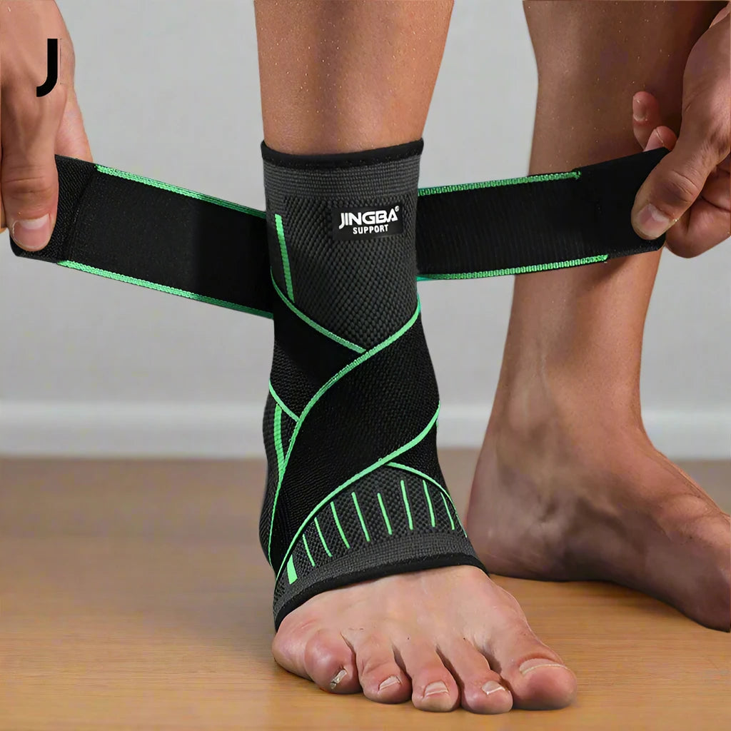 Protective Compression Ankle Support Brace with Nylon Strap