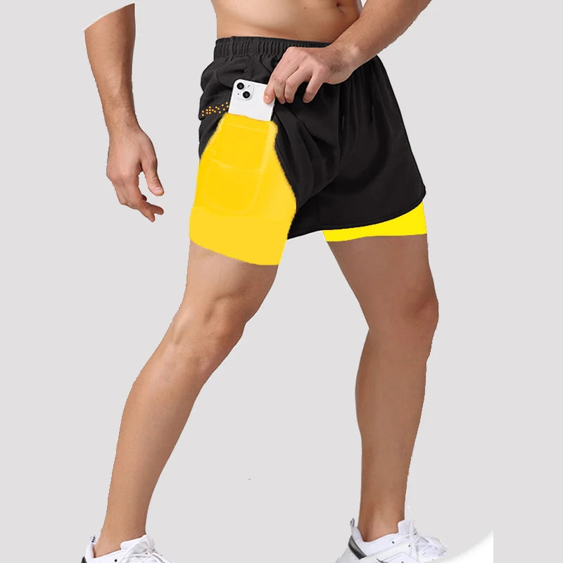 Men's 2-in-1 Quick Dry Running Shorts