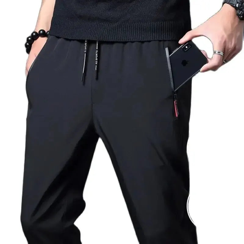 Men's Stretch Slim Fit Elastic Waist Joggers