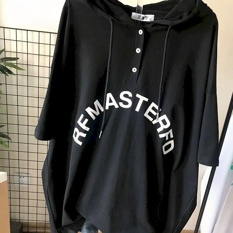 Women's Oversized Hooded T-Shirt