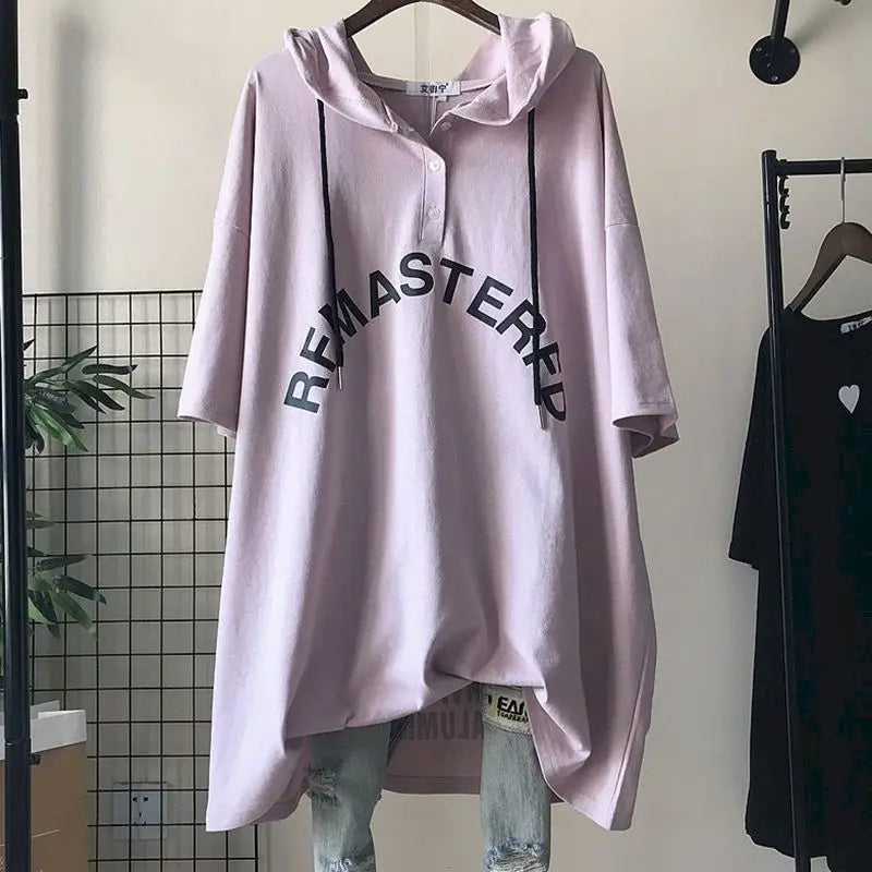 Women's Oversized Hooded T-Shirt