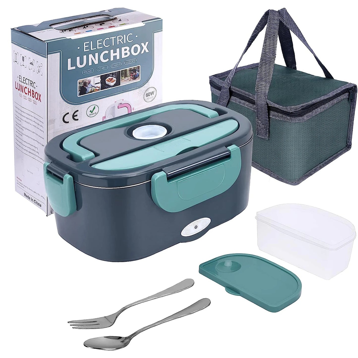 60W Portable Electric Lunch Box Food Warmer