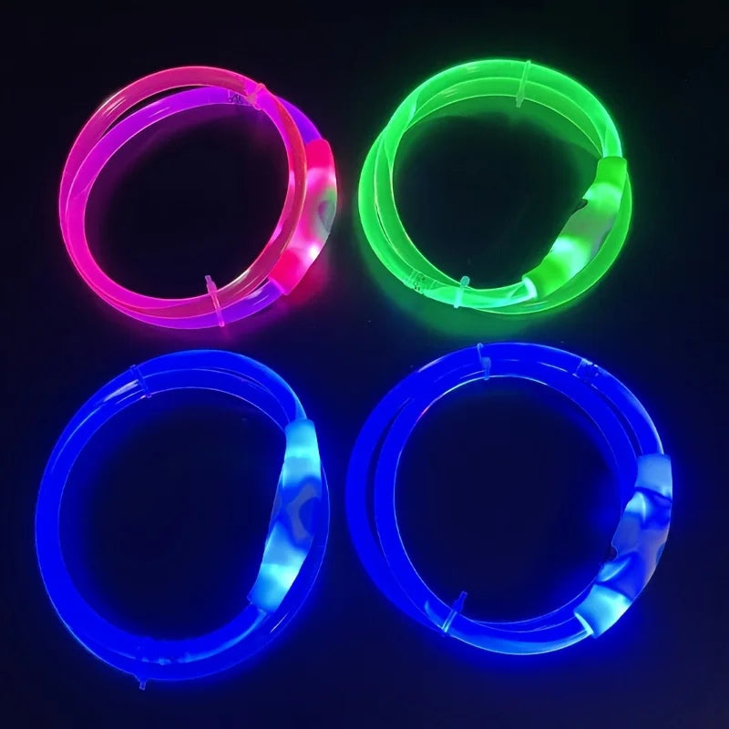 USB Rechargeable Glow-in-the-Dark Dog Collar – Adjustable & Night Safe