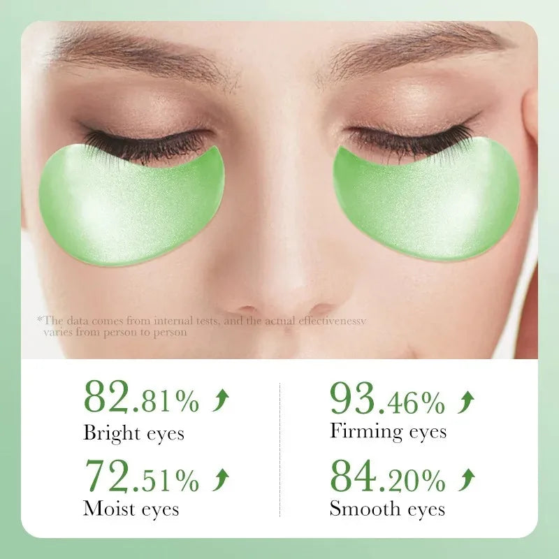 60pcs Aloe Vera Collagen Eye Mask for Dark Circles & Wrinkles