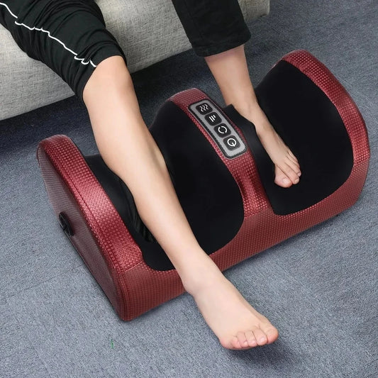 Electric Shiatsu Foot Massager: Deep Tissue Relaxation with Heated Rollers for Calf Pain Relief and Muscle Fatigue