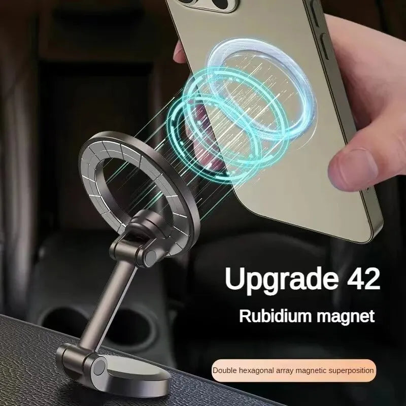 Magnetic Folding Car Phone Holder - Anti-Shake Mount