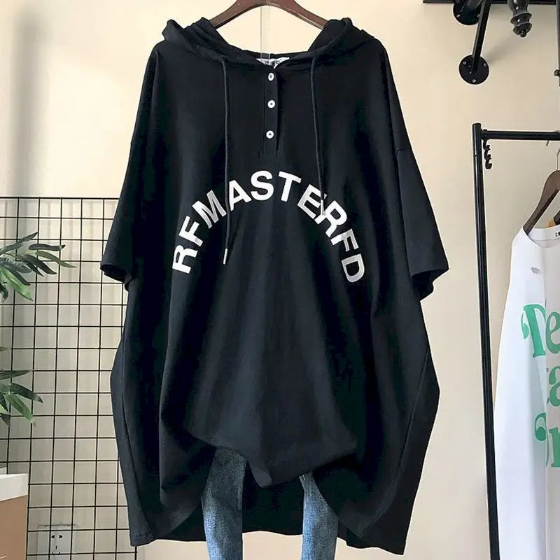 Women's Oversized Hooded T-Shirt