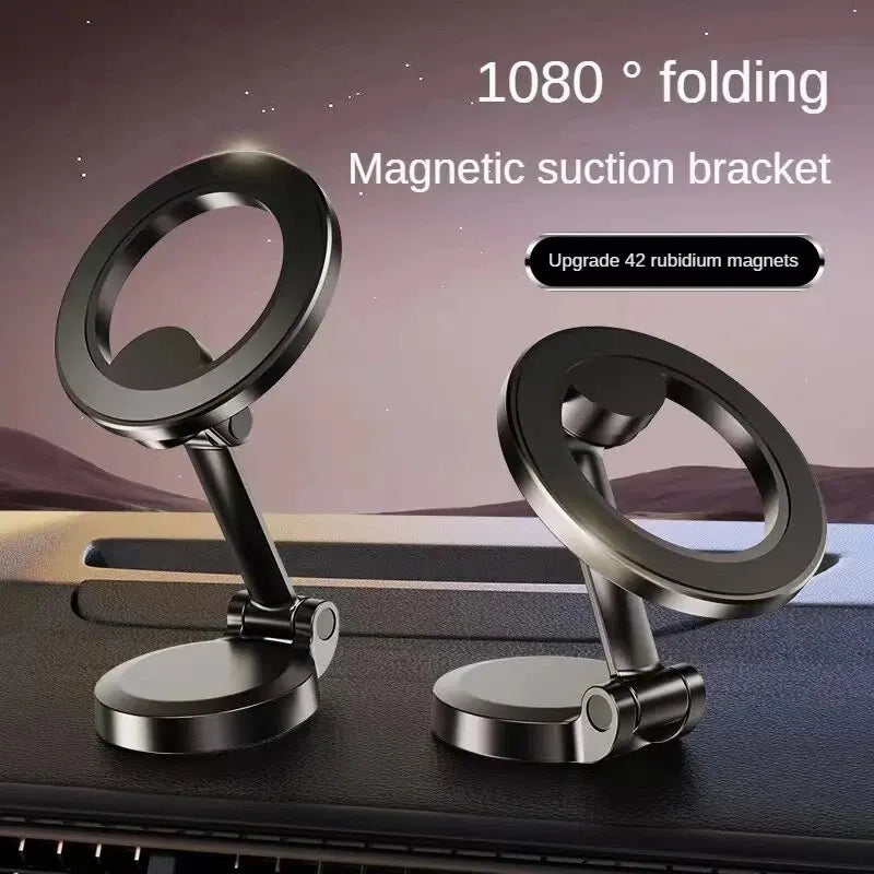 Magnetic Folding Car Phone Holder - Anti-Shake Mount