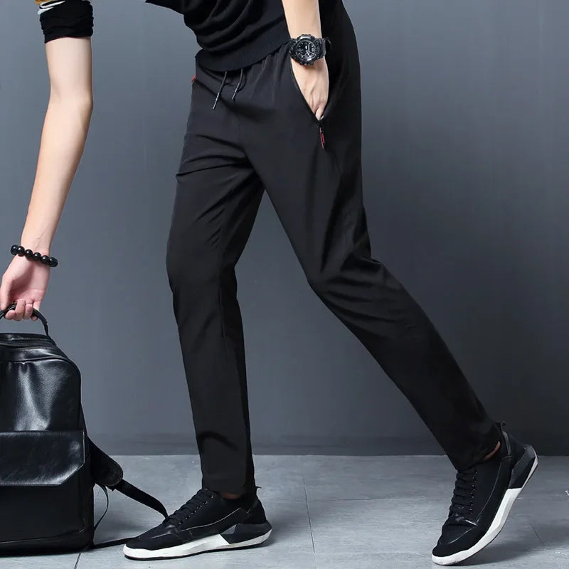 Men's Stretch Slim Fit Elastic Waist Joggers