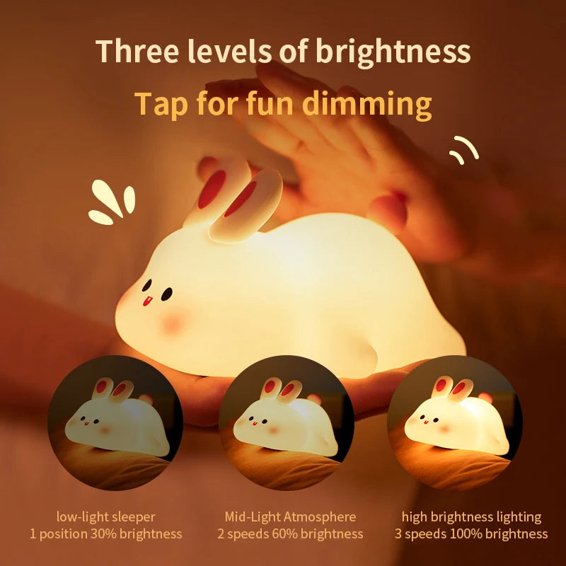 Rabbit USB Rechargeable Night Light