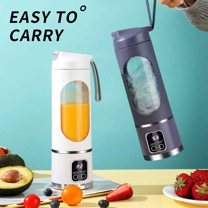 450ml USB Rechargeable Portable Blender with 8 Blades