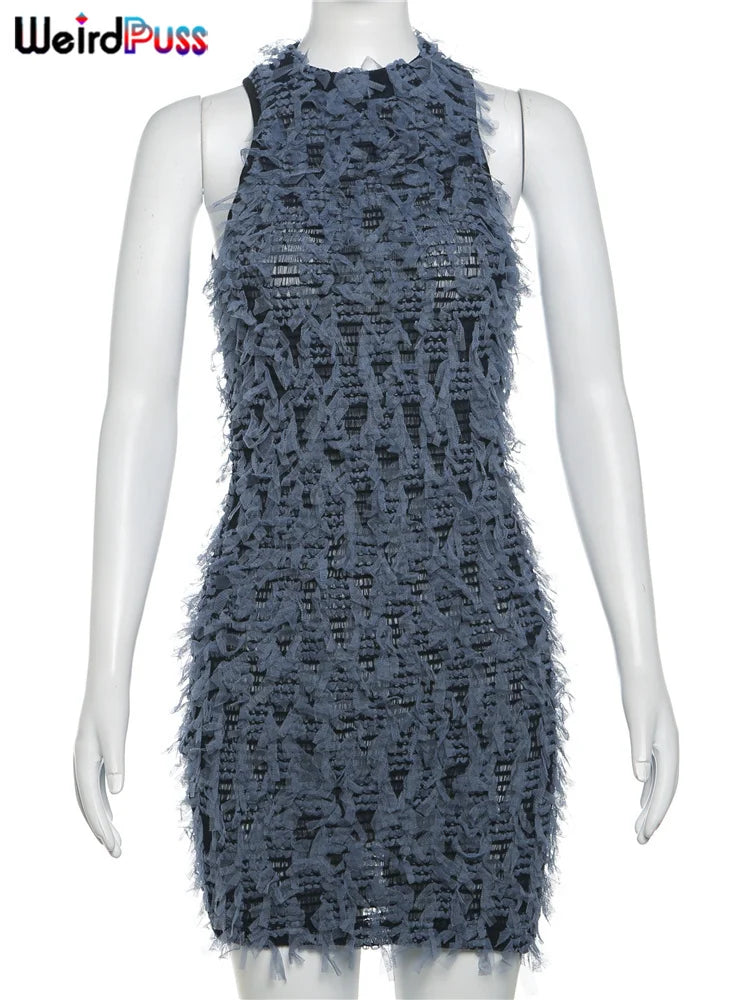 See-Through Knit Dress - Sexy Summer Clubwear