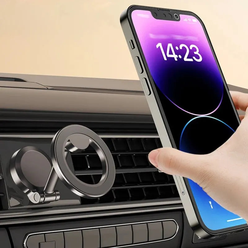 Magnetic Folding Car Phone Holder - Anti-Shake Mount