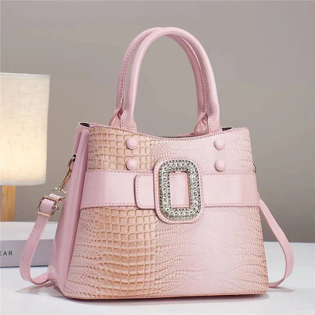 Luxury Crocodile Pattern Handbag