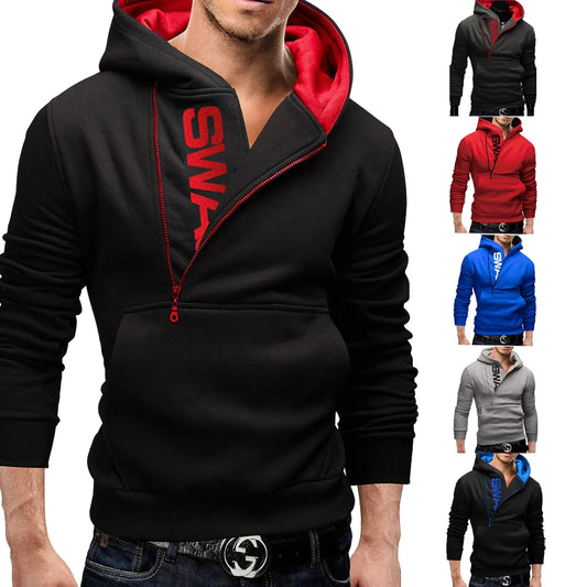 Men's Slim Letter Print Sweater - Autumn Casual Fashion