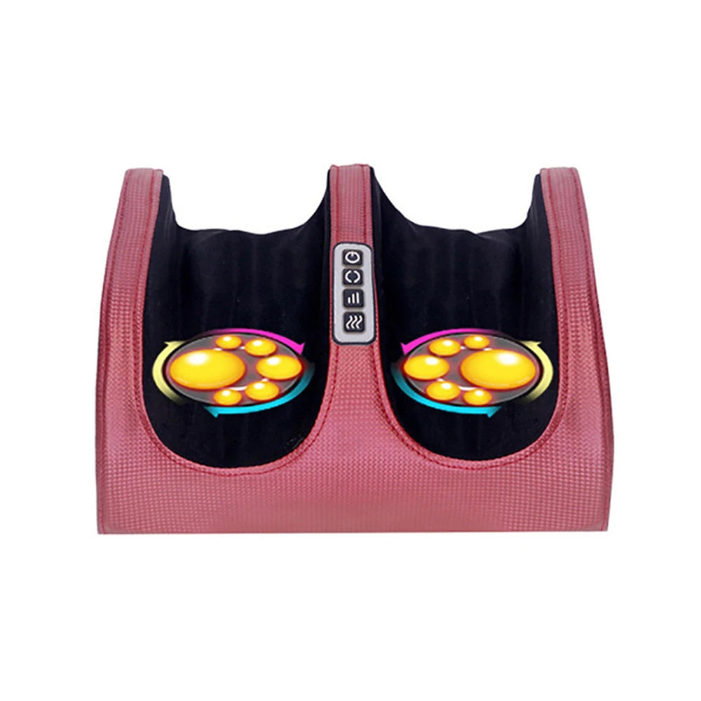 Electric Shiatsu Foot Massager: Deep Tissue Relaxation with Heated Rollers for Calf Pain Relief and Muscle Fatigue