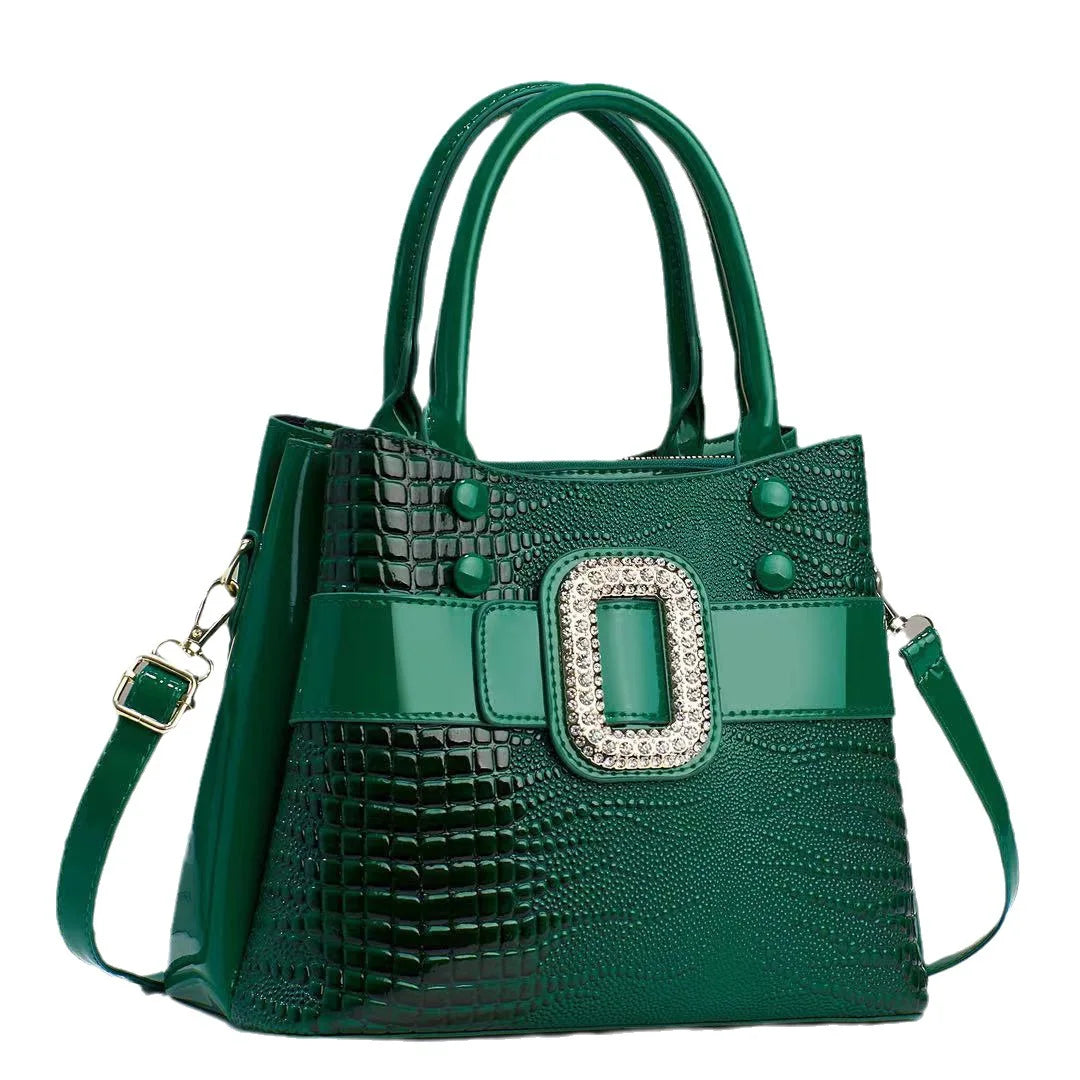 Luxury Crocodile Pattern Handbag